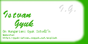 istvan gyuk business card